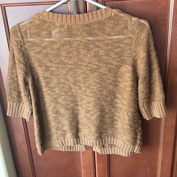 Liz & Co Cropped Cotton Blend Cardigan Size S - Picture 5 of 5